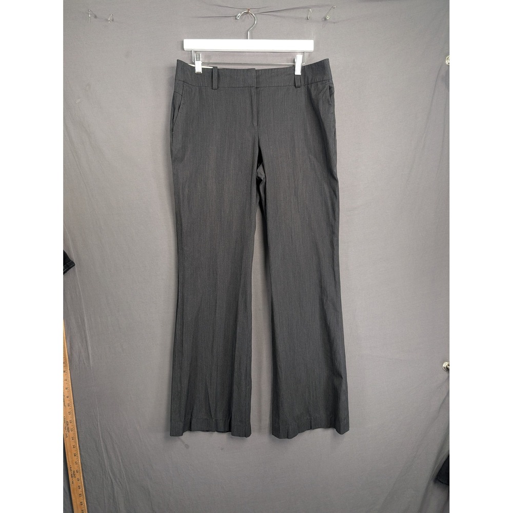 Ann Taylor Grey Wide Leg Dress Pants Size 10 Business Career Trousers